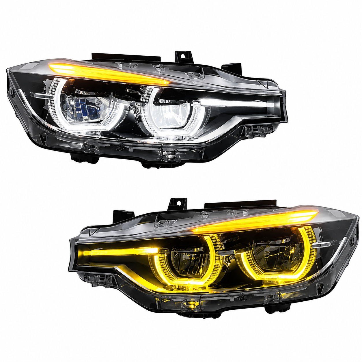 Switchback Dual-Color LCI LED Headlights – BMW F30 3 Series