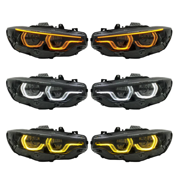 2013-2020 BMW F Series V3 Shadow Line Ikon Headlights Plug & Play